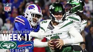 New York Jets vs Buffalo Bills  2023 Week 11 Game Highlights [upl. by Harmonia]