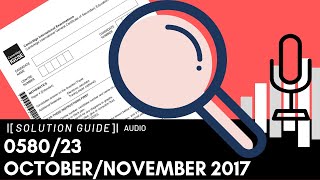 058023 OctoberNovember 2017 Marking Scheme MS Audio Voice Over [upl. by Ijnek]