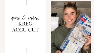 Using Kreg AccuCut Circular Saw Guide to Rip Plywood Demo amp Review [upl. by Barden]