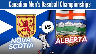 Nova Scotia VS Alberta 2024 Baseball Canada Championships [upl. by Duarte222]