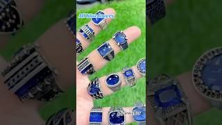 blue zircon gents rings all pure chandi rings 925silver italian chandi imported jewelry gpj [upl. by Eillor319]