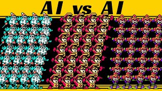 33 Blizzard Mans VS 33 Heat Mans VS 33 Plant Mans  Mega Man CPU Battle [upl. by Atela]