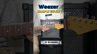 How to play Island in the sun  guitar intro  Weezer guitar lesson weezer [upl. by Alexander]