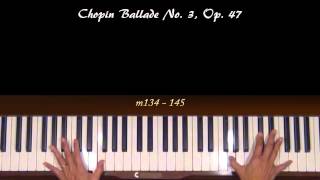 Chopin Ballade No 3 Piano Tutorial Part 2 old [upl. by Ranie]