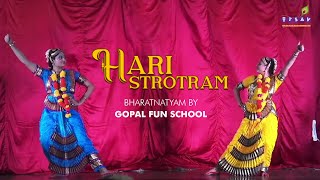 Beautiful Bharatanatyam Dance Performance  by Gopal Fun School  Janmashtami 2024 [upl. by Ecyoj]