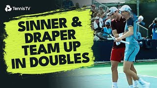 Sinner amp Draper Pair Up In Doubles  Montreal 2024 Highlights [upl. by Soelch30]