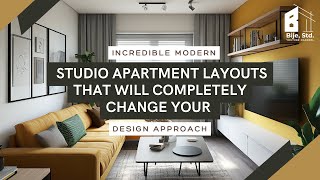 Incredible Modern Studio Apartment Layouts That Will Completely Change Your Design Approach [upl. by Annirak]