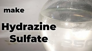 Make Hydrazine Sulfate  Hypochlorite ketazine pathway [upl. by Janaya160]