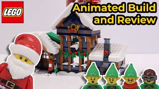 Santas Post Office REVIEW Another Fantastic LEGO Winter Village Collection Addition [upl. by Heuser658]