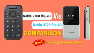 Nokia 2760 flip 4g Vs New Nokia 2720 flip 4g🌟Comparison🌟New nokia 4g feature phone [upl. by Edge]