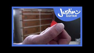 Picks how to choose one and hold it Guitar Lesson BC107 Guitar for beginners Getting started [upl. by Enyallij]