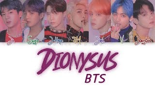 BTS 방탄소년단 – Dionysus Color Coded Lyrics HANROMENG [upl. by Yojal695]