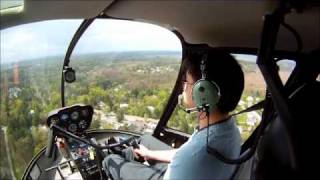 Max performance takeoff on a R44 Helicopter [upl. by Sergent]