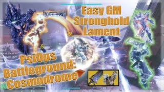 Super Easy GM  PsiOps Battleground Cosmodrome Destiny 2 StrongholdLamentStrand [upl. by Hluchy]