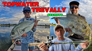 How to catch topwater Trevally  tips  tackle  techniques  Gold Coast Fishing [upl. by Cherice]