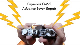 Olympus OM 2 Advance Lever Repair  Top Removal  Stranger Things Review [upl. by Blair711]