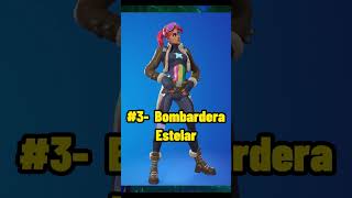 🏅MEJORES SKINS de la BOMBARDERA en FORTNITE [upl. by Eatnoid]