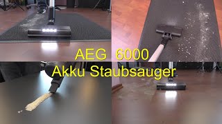 AEG 6000 AkkuStaubsauger AEG Akkusauger AP61CB21DB AEG Akku Staubsauger  TEST [upl. by Bertina891]