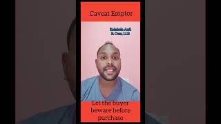 Caveat EmptorMeaningLawTermsLegal KnowledgeDelhi [upl. by Etnahs303]