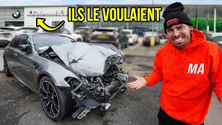 JAI RECONSTRUIT MA BMW M5 ACCIDENTÉE MAINTENANT JE DOIS LA RAMENER CHEZ BMW [upl. by Gable]