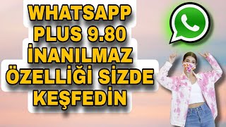 Whatsapp plus 980 son sürüm güncelleme apk indir [upl. by Maressa785]