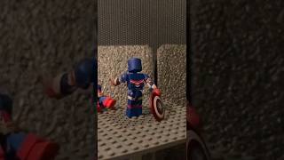 Captain America Vs The Iron Patriot Minimates StopMotion Animation Short Fourth of July 2023 [upl. by Aliakim]