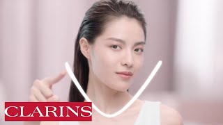 V Shaping Facial Lift Serum  Clarins [upl. by Ahseuqram]