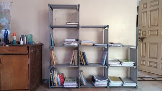 Flipkart Perfect Homes Studio Metal Open Book Shelf Finish Color  Grey DIY  review [upl. by Alemrac]