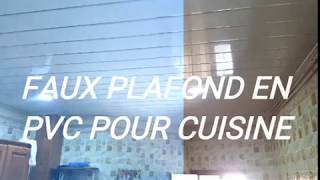 Faux plafond en PVC pour cuisine طريقة تركيب سقف بلاستيكي في المطبخ 3 [upl. by Hardman]