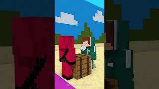 SquidgameSlap challenge4 Friends vs SoldiersMinecraft Shortssquidgame minecraft funnyanimation [upl. by Absalom355]