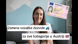 Zamena vozacke dozvole za sve kategorije u Austriji Srbija Bosna i Hercegovina i Makedonija [upl. by Lizzy]