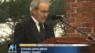 quotLincolnquot Film Director Steven Spielberg Gettysburg Address Anniversary Preview [upl. by Armillas]