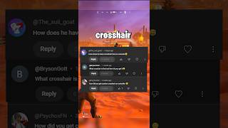 How to get a Custom Crosshair in Fortnite 🎯 fortnite fortniteclips gaming [upl. by Flatto]