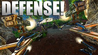 DEFENDING OUR BASE ON DAY 2  TGA Chapter 2  ARK Survival Evolved [upl. by Ajax]