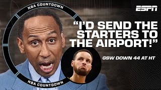 Stephen A reacts to Celtics record halftime lead over GSW EPIC BUTT WHOOPING  NBA Countdown [upl. by Press]