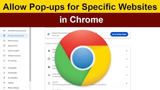 How to Allow Popups for Specific Websites in Chrome [upl. by Conny93]