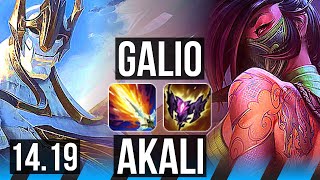 GALIO vs AKALI MID  5417  EUW Challenger  1419 [upl. by Sirap]