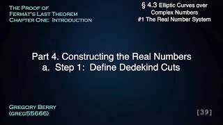 Dedekind Cuts  Constructing the Real Numbers Part 1 4314a [upl. by Ahsiekam]