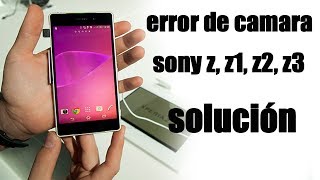 la camara se ha detenido error de cámara sony z1 z2 z3 solución servicio técnico Cali [upl. by Zobkiw35]