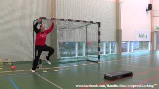 Handball Goalkeeper Training  combo warm up drill [upl. by Enylrac824]