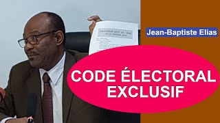 JeanBaptiste Elias dénonce un code électoral exclusif soutenu par les soutiens de Patrice Talon [upl. by Namrehs478]