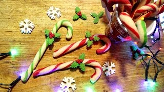 Świąteczne laski choinkowe z masy solnej candy cane DIY [upl. by Hootman695]