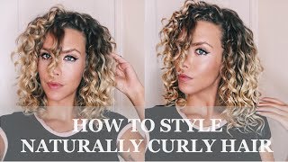 How To Style Your Naturally Curly Hair Deva Curl Tutorial [upl. by Ennylyak567]