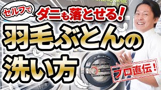 【最新版】ダニも落とせる！羽毛布団の洗い方 [upl. by Terej109]