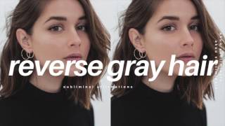 Reverse Gray Hair ᴀғғɪʀᴍᴀᴛɪᴏɴs  Anti Aging Formula [upl. by Jeuz]