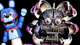 Funtime Freddys face plates opening Blender animation test [upl. by Ffirahs356]