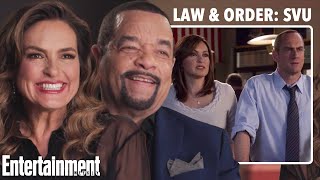 Mariska Hargitay and IceT Review Law amp Order SVU Scenes  Entertainment Weekly [upl. by Anela]