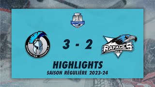 Spartiates de Marseille 32 Rapaces de Gap  Highlights  Synerglace Ligue Magnus 202324 [upl. by Hermione409]