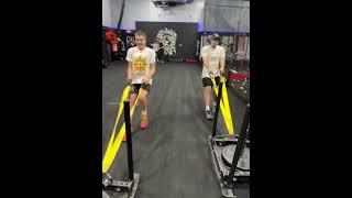 Backwards Sled Sprints for Multi Sport Athletes [upl. by Lindsay]