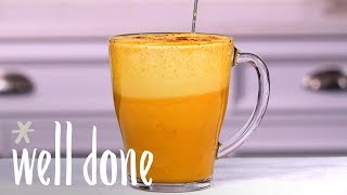 Copycat Starbucks Turmeric Latte Make The Trendy New Drink At Home  Recipe  Well Done [upl. by Attenwad]